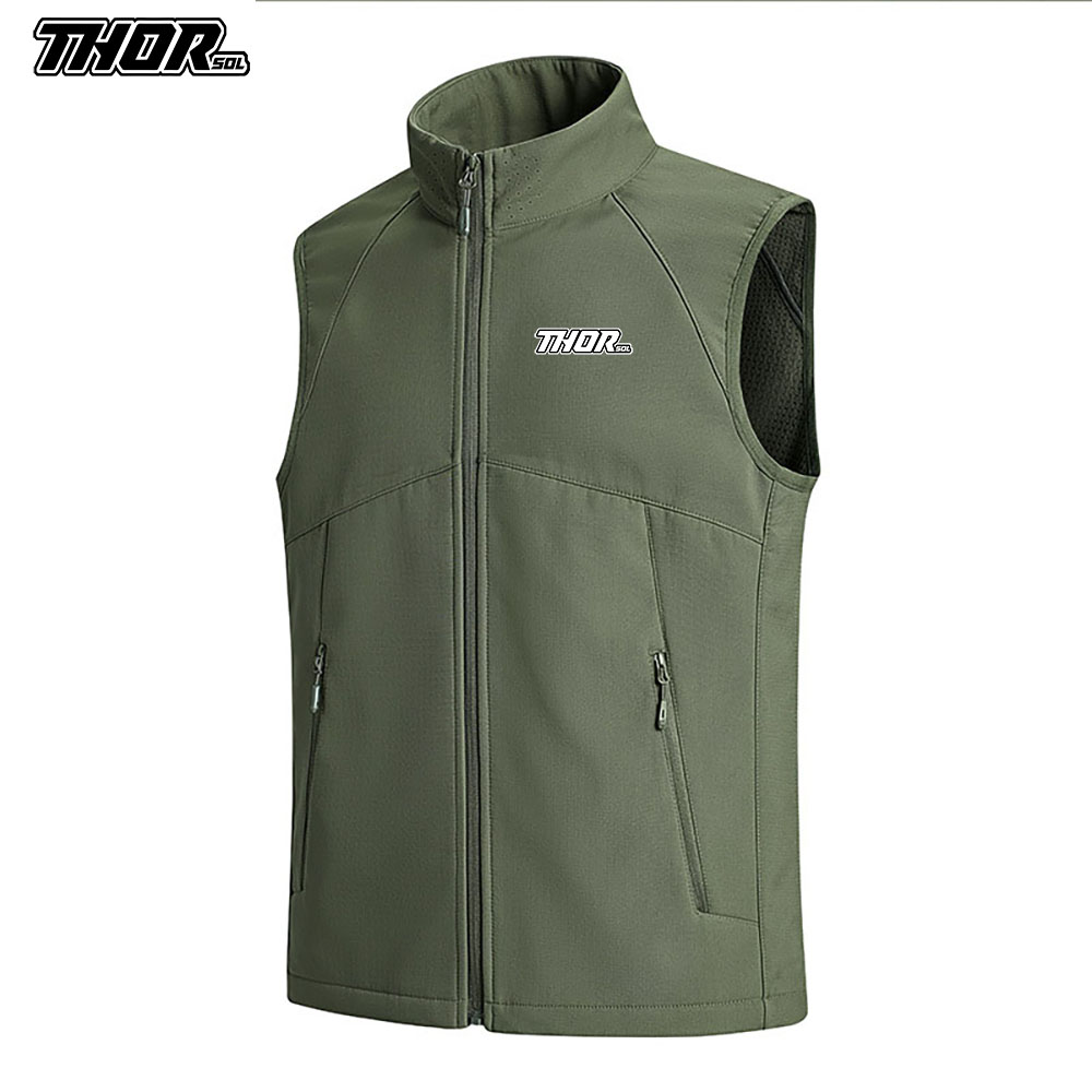 Motorcycle Gear Vest - THORSOL Winter Cycling Vest Windproof Man