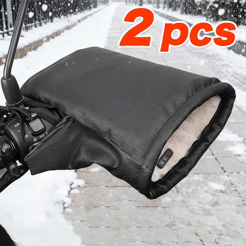 Motorcycle Gear For Winter - Motorcycle Handlebar Muffs Windproof Winter Mitts