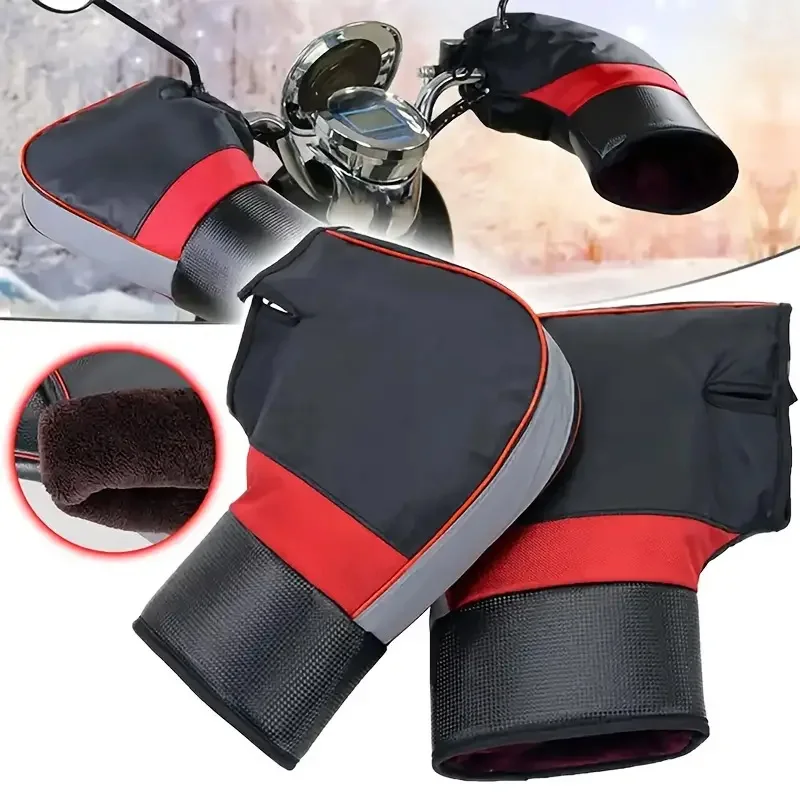 Motorcycle Gear For Winter - Motorcycle Handlebar Muffs Thick Warm Rainproof