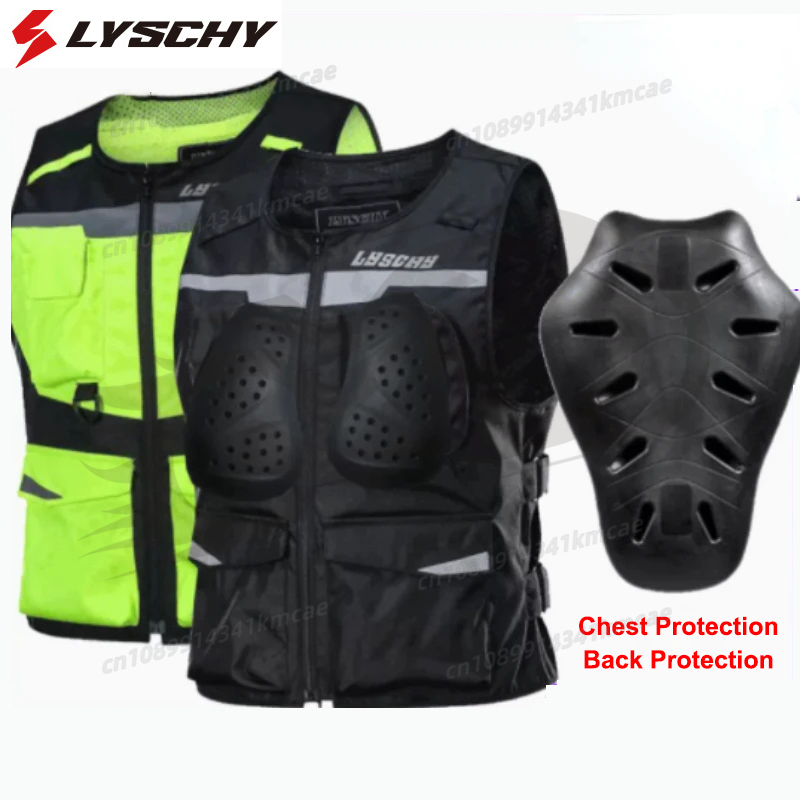 Motorcycle Gear Vest - LYSCHY Motorcycle Reflecting Vest Winter Reflective