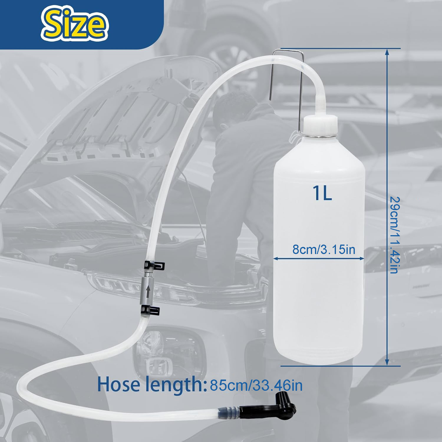 1L Brake Fluid Bleeder Kit wit - Motorcycle Gear Oil ulasan dan harga