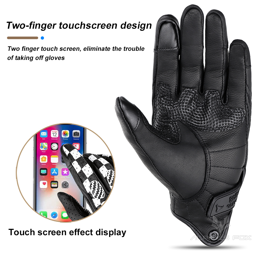 Vintage Motorcycle Gloves Genu - Motorcycle Gear Fox ulasan dan harga