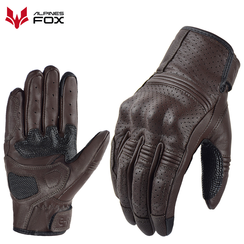 Retro Motorcycle Leather Glove - Motorcycle Gear Fox ulasan dan harga