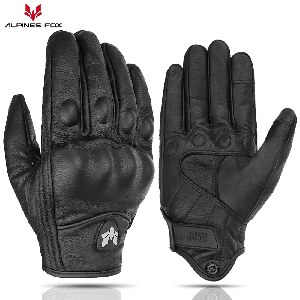 Retro Motorcycle Leather Glove - Motorcycle Gear Fox ulasan dan harga