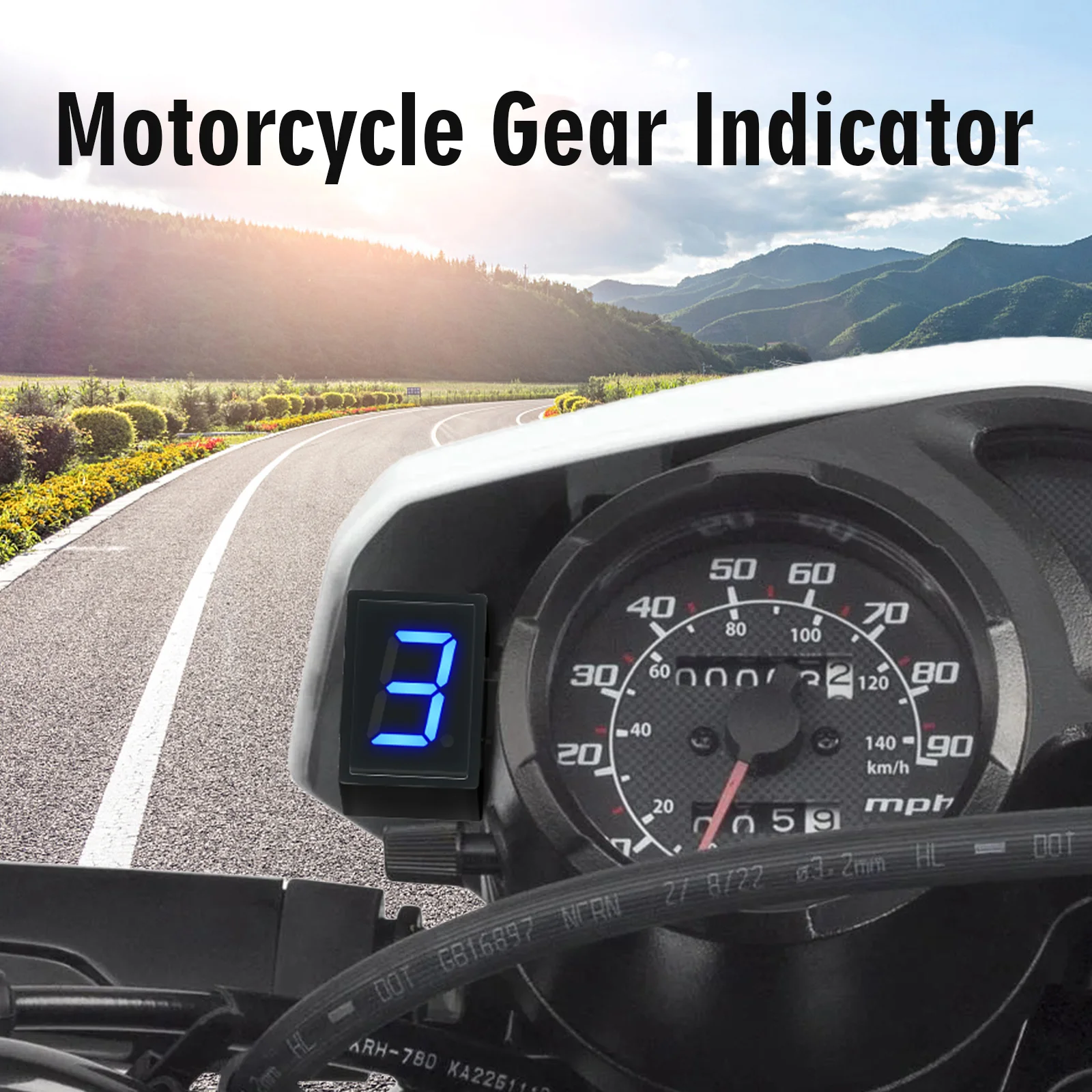 Super 6 Speed Display Universa - Motorcycle Gear Blue ulasan dan harga