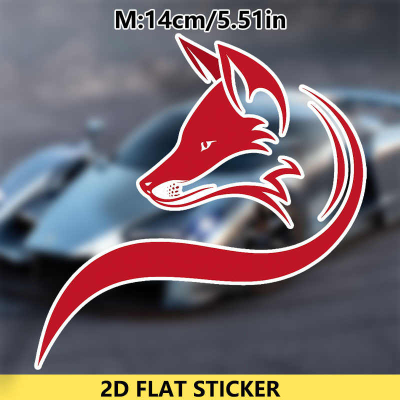 1pc Stylish Fox Anime Vinyl St - Motorcycle Gear Fox ulasan dan harga