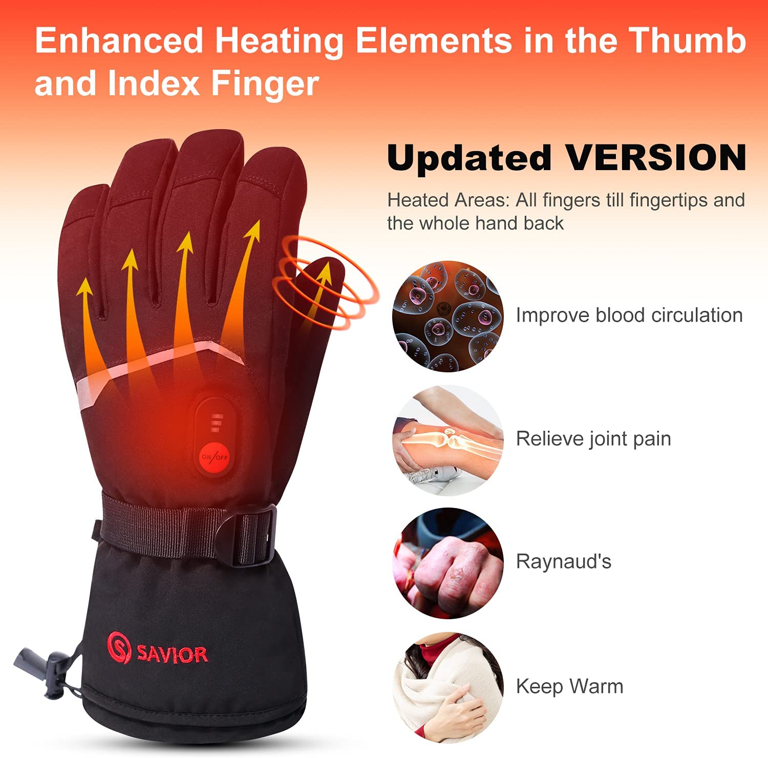 SNOW DEER Winter Heated Gloves - Motorcycle Gear For Winter ulasan dan harga