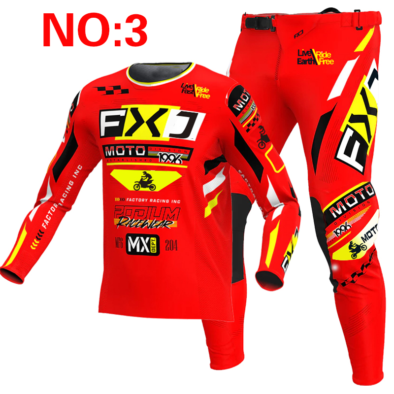 2025 FXJ motocross jersey and  - Motorcycle Gear Blue ulasan dan harga
