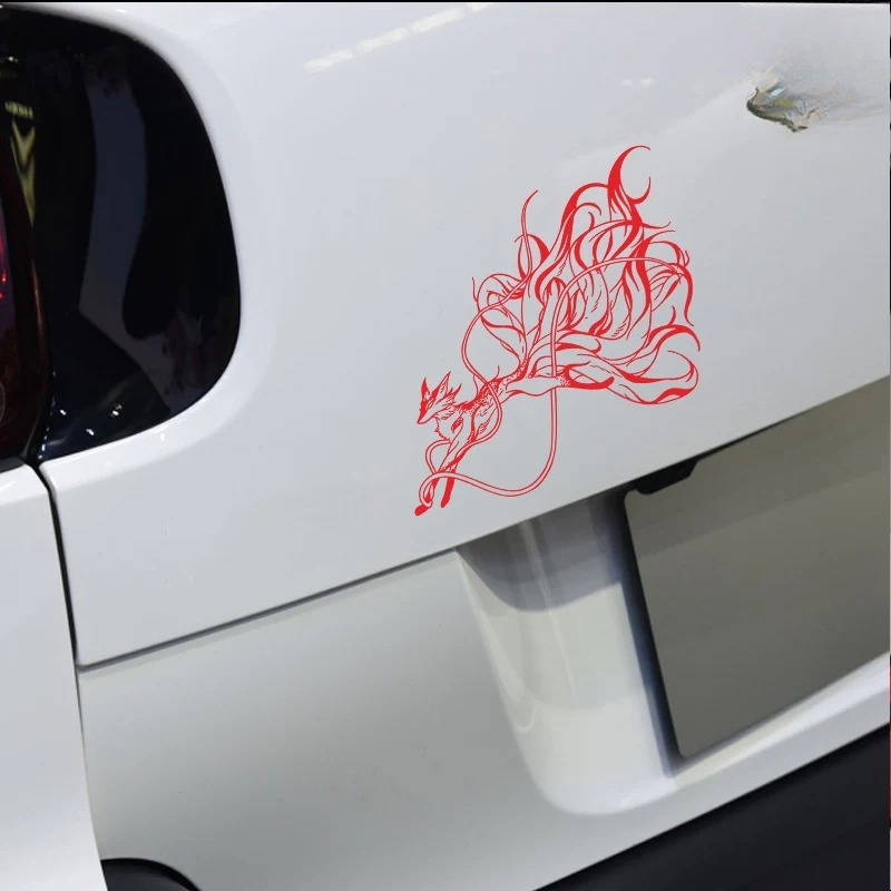 Nine Tailed Fox Car Sticker Sc - Motorcycle Gear Fox ulasan dan harga