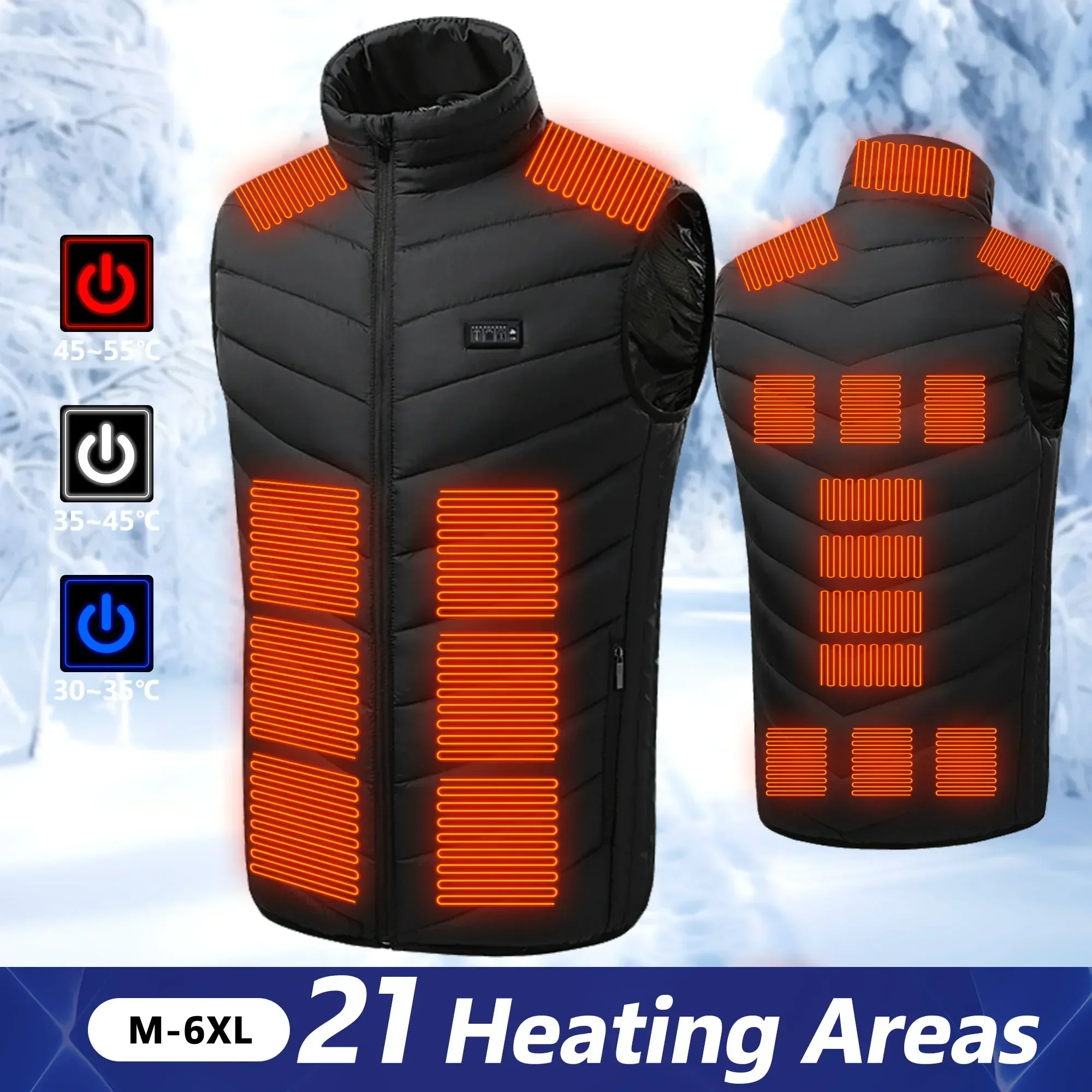 21 Heated Vest Electric Heated - Motorcycle Gear Vest ulasan dan harga