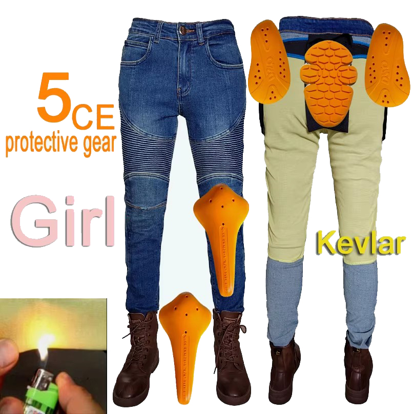 Women's motorcycle jeans Kevla - Motorcycle Gear Blue ulasan dan harga