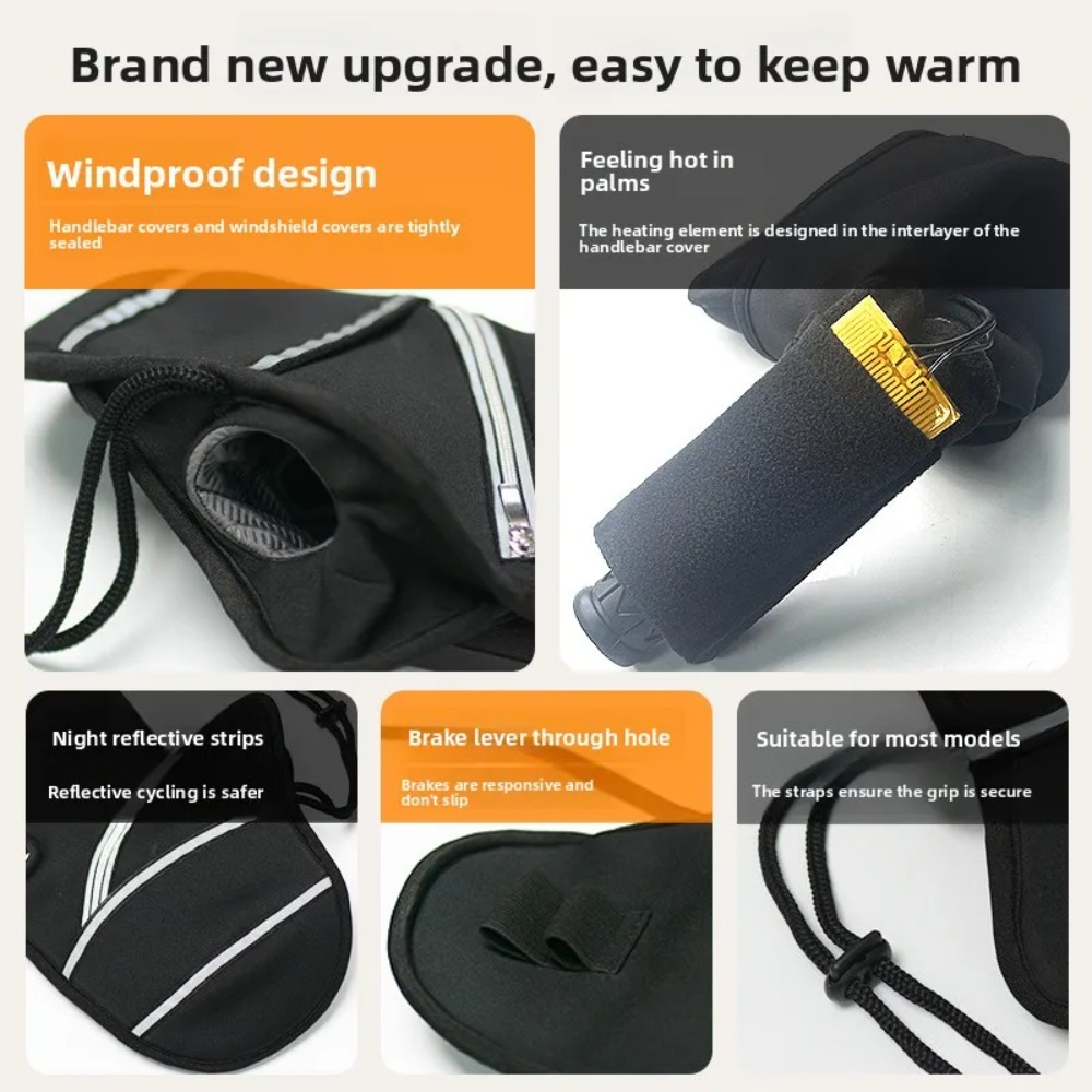 Motorcycle Handlebar Covers Wi - Motorcycle Gear For Winter ulasan dan harga