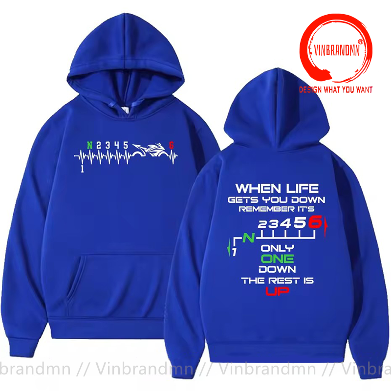1N23456 Motorcycle Gear Shift  - Motorcycle Gear Hoodie ulasan dan harga