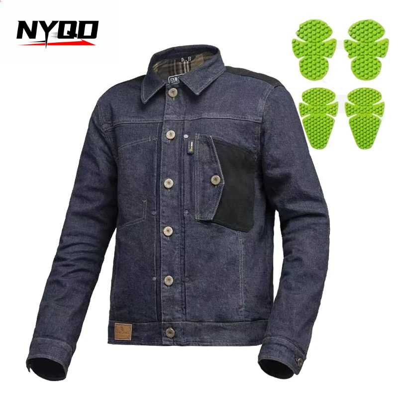 Retro Motorcycle Jeans Blue Ri - Motorcycle Gear Blue ulasan dan harga