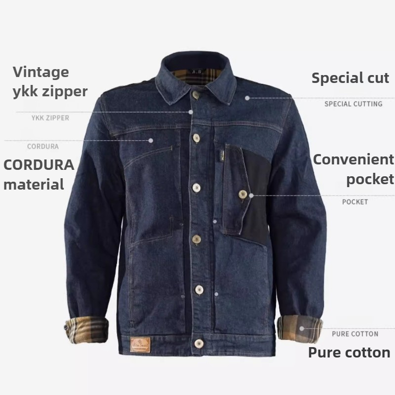Retro Motorcycle Jeans Blue Ri - Motorcycle Gear Blue ulasan dan harga