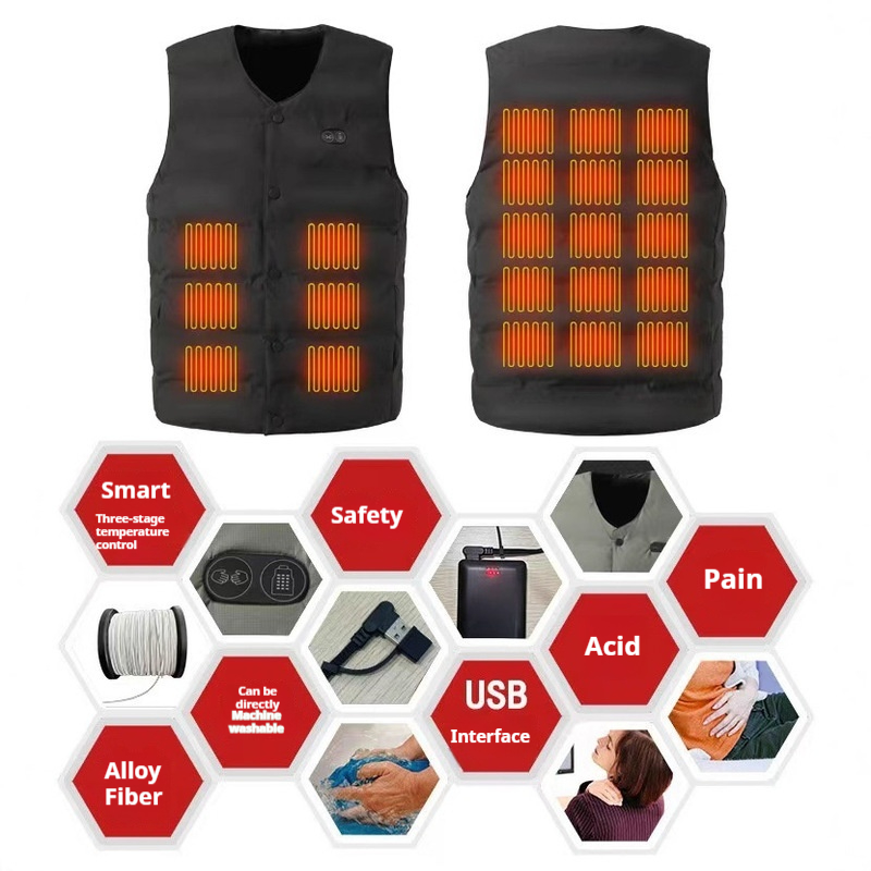 Winter New Style 21 Zone V-Nec - Motorcycle Gear Vest ulasan dan harga